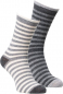 Mobile Preview: fellhof Alpaka-Socken gestreift für Kinder, 2er Pack