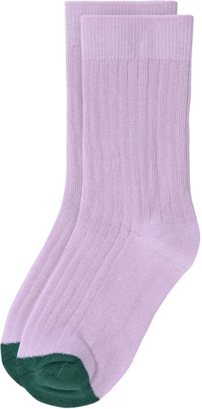 LÄSSIG 5er-Set gerippte Kinder Socken