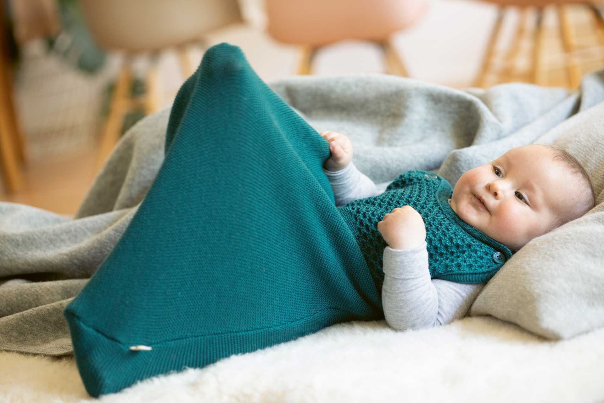 disana Baby Walk-Schlafsack ohne Arm Bio-Merinoschurwolle 