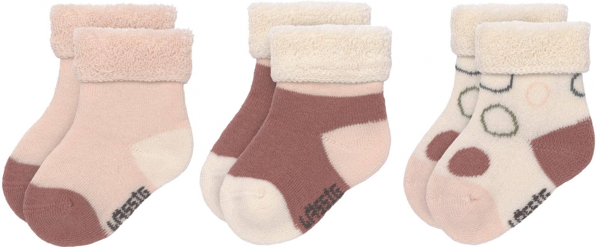 LÄSSIG Newborn-Socks, 3er-Set