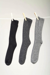 Saling Merino-Schafwoll-Socken mit Kaschmir