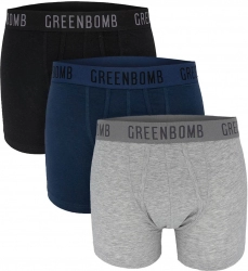 Greenbomb Boxershorts, 3er Pack